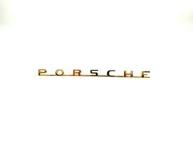 Badge / Emblem Porsche (Gold) 5 studs, 254mm - 356B T5  