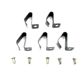 Hubcap Clip Set with 5 clips and 5 rivets - all 356 with drum brakes.  