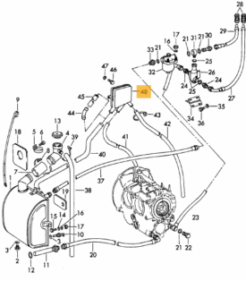 Crankcase Breather (Lightweight Aluminium Racing Version) - 356 Carrera  