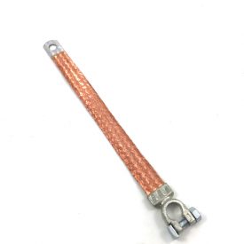 Battery Earth / Ground Strap, (340mm) Woven Copper - 356, 356A, 356B T5  