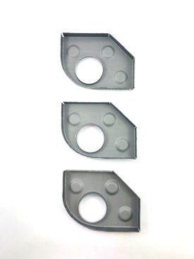 Heater Tube Support Brackets / longitudinal Reinforcement plate, (Set of 3) LEFT (Simonsen Panel) - 356, 356A, 356B T5  