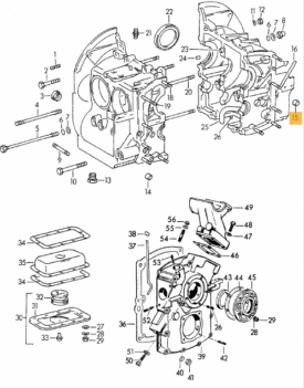 Timing Cover / Third piece Oil Seal - 356, 356A  
