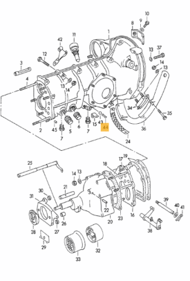 Gear Change / Shifter, Reverse Gear Lock Spring - 519, 644, 716, 741  