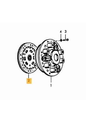 Clutch Centre Friction Disc, 180mm  by Sachs - 356, 356A, 356B  