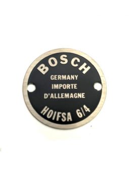 Horn Data Plate, Bosch, Double Hole, Left Horn - 356A 356B 356C  