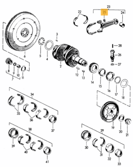 Connecting Rod Nut - For all 356  