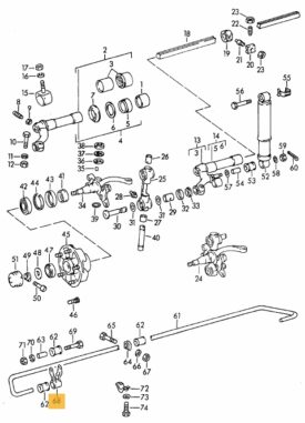 Anti Roll Bar ARB/ Sway / Stabilizer, Fork / Drop Link - 356 (1956-1965)  