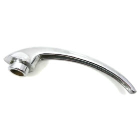 Door Handle, Inner. Chrome Double-Ribbed - 356Pre-A, 356A T1  