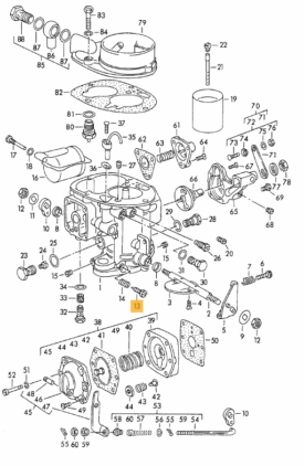 Carburettor, Idle Mixture Screw - Solex 32PBIC  