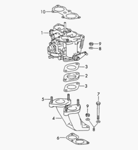 Carburettor, Intake Manifold to Carb Gasket - Solex 40PII  