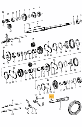 Gearbox / Transmission, Drive / Pinion Shaft key (12mm) - 356B, 356C  