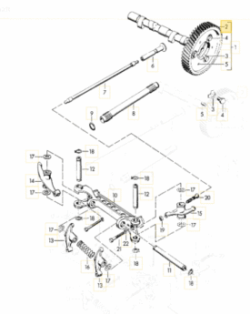 Engine, Camshaft Timing Gear (+2) Aluminium - all 356  