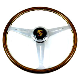 Steering Wheel, VDM GT Wood Rim 425mm, with Horn Button (Used Original) - 356, 356A  