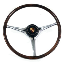 Steering Wheel, 425mm, Wood effect Rim (as per Carrera) with Horn Button (Used Original) - 356B T6, 356C  