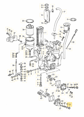Oil Pump (Large), Tacho Drive, Plug / Pinion Pressure Screw - 356B T6, 356C  