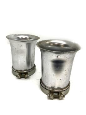 Zenith Carburettor Velocity Stacks (Pair) with Mesh & Clamps  