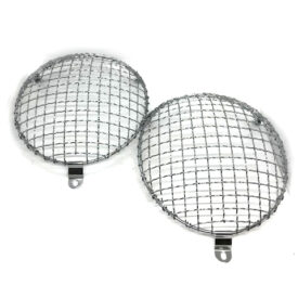 Headlight Stone Guard Wire Mesh Grilles (Pair)  