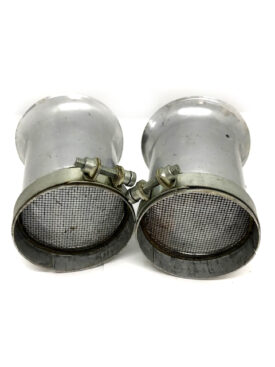Zenith Carburettor Velocity Stacks (Pair) with Mesh & Clamps  