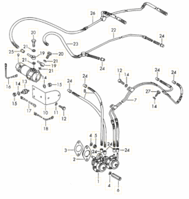 Porsche 901 / 911 (1965-66) Pierburg Double Head Fuel Pump, Solex Carburettors (Used)  