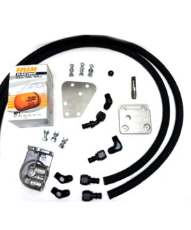 Oil Filter, Full Flow External Conversion Kit (with Tap)  (Black Hose Fittings)  