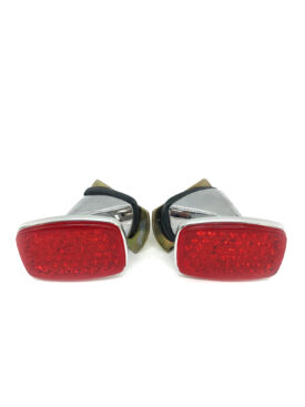 Rear Reflector (Plastic Lens) with Chrome Consoles (Left & Right) - 356B, 356C  